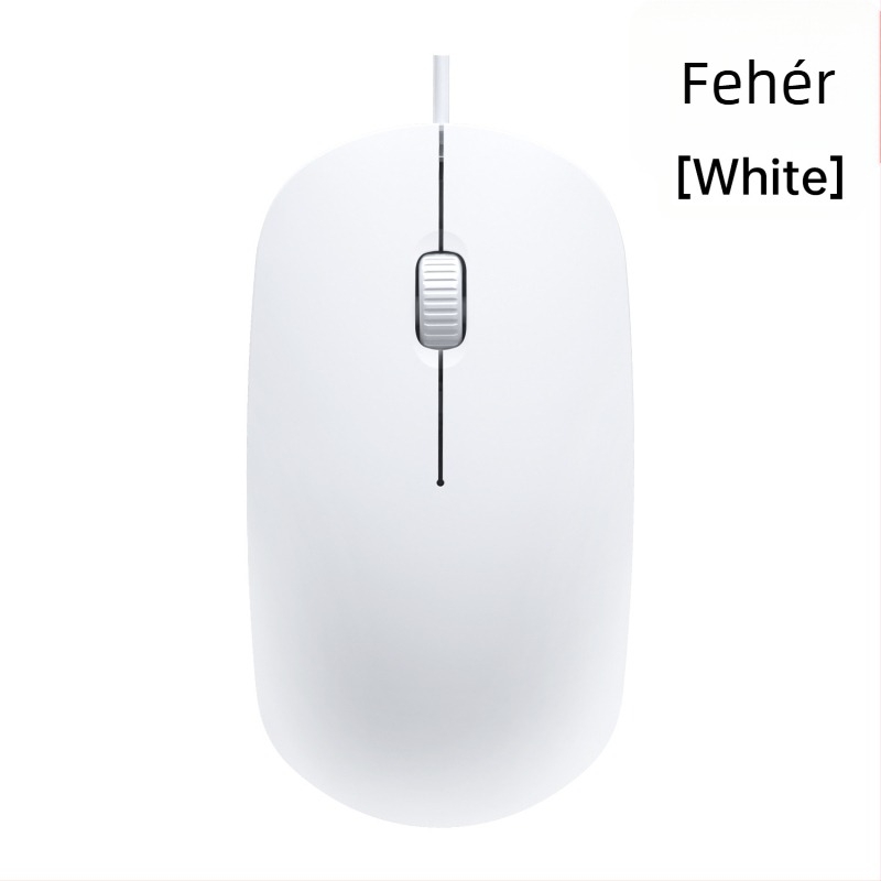 Vezetékes egér asztali számítógéphez USB-vel, 1600dpi, 3 gomb, 1.5 m kábel, ergonómikus