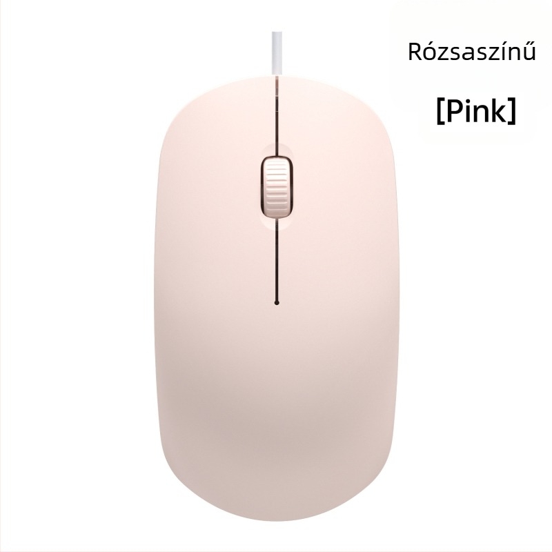 Vezetékes egér asztali számítógéphez USB-vel, 1600dpi, 3 gomb, 1.5 m kábel, ergonómikus