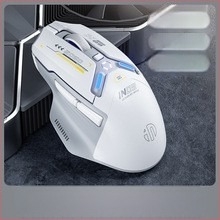 IN9 hárommódos vezeték nélküli Bluetooth egér játékokra és irodára, 10000 DPI, 6 gomb, ergonómikus