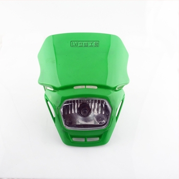Off-road motorkerékpár négyzet alakú fényszóró burkolat, műanyag ház, 12V, 18W