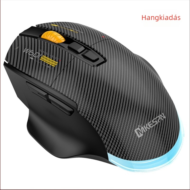 Gamer egér W601 – 12800 DPI, USB interfész, 2.4G vezeték nélküli, 7 gomb, Makró támogatás