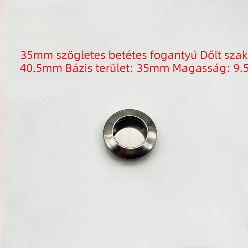 Bútorfogantyú rozsdamentes acélból — rejtett, beépített, kör alakú; modell bevel/plane/full plane; sztancolás; Új kínai stílus