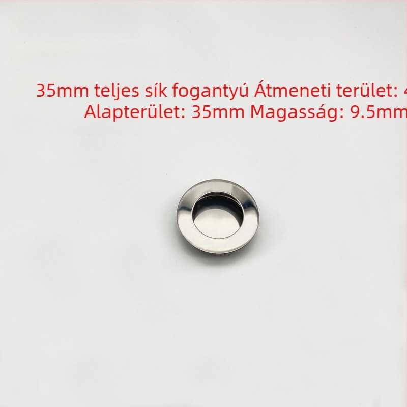 Bútorfogantyú rozsdamentes acélból — rejtett, beépített, kör alakú; modell bevel/plane/full plane; sztancolás; Új kínai stílus