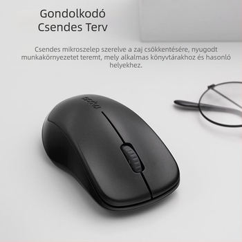 Rapoo 1680 Vezeték nélküli USB egér – 3 gombos, 2.4GHz, 1000dpi, ergonómikus