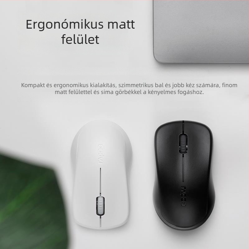 Rapoo 1680 Vezeték nélküli USB egér – 3 gombos, 2.4GHz, 1000dpi, ergonómikus