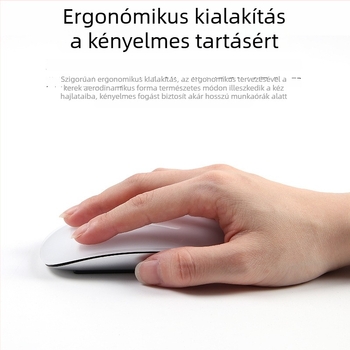 Mac laptophoz Bluetooth egér – 1600 DPI, 2 gomb, Type-C töltés, érintés görgő, vezeték nélküli kapcsolat