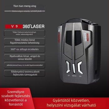 Autó radaros sebességmérő, modell V7V9E8, márka Tilon Tianlang Star, ABS tok, 12V, digitális LED kijelző