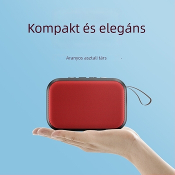 Kis méretű Bluetooth hangszóró kártyahellyel, hordozható, vezeték nélküli sztereó hang, USB tápegység, Bluetooth 4.2, 3W, 60Hz-15kHz, SNR ≥70 dB