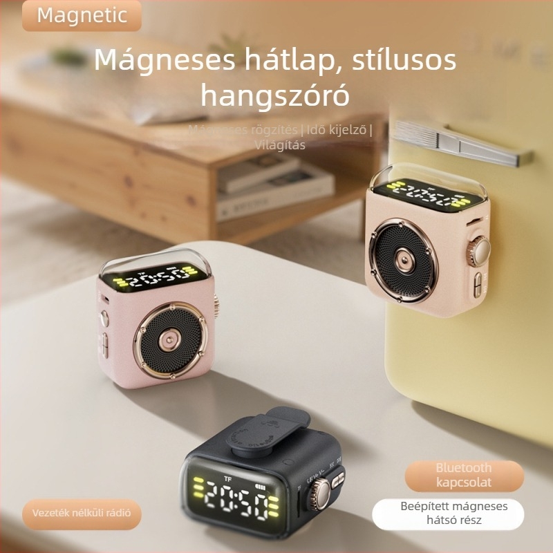 Beépített akkumulátoros Bluetooth hangszóró, 5W kimenet, Bluetooth 5.3, microSD kártya foglalat, 10 m hatótávolság