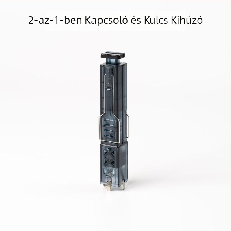 Kettő az egyben tengely- és billentyűkihúzó mechanikus billentyűzet tisztításához, ABS + 304 rozsdamentes acél