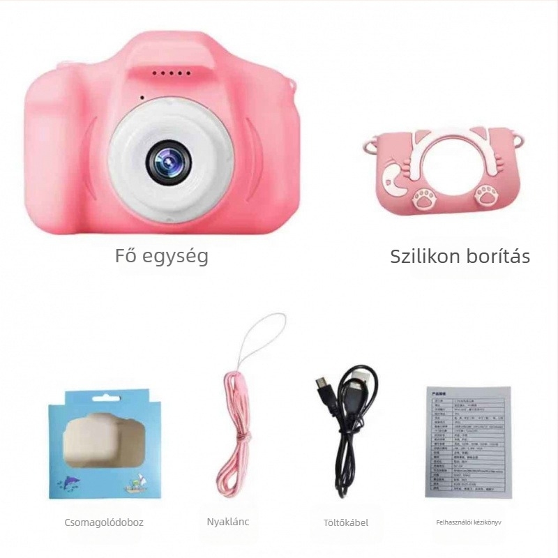 Gyerekeknek szóló kamera – mini HD, műanyag ház, Modell 1