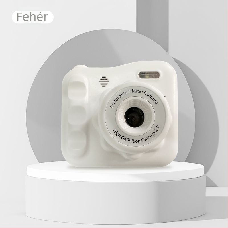 Gyerekeknek szánt digitális kamera, modell 1, műanyag test, képstabilizálás nélküli