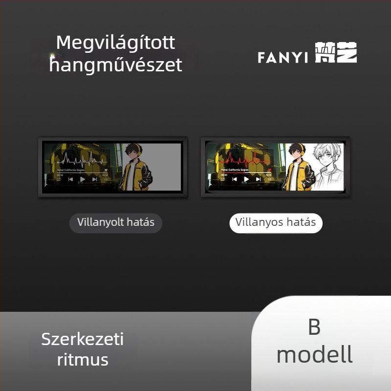 Vanart Bluetooth mini hangszóró asztali gaminghez LED hangulatfénnyel – ajándék gamernek