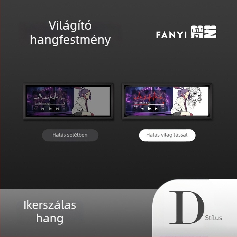 Vanart Bluetooth mini hangszóró asztali gaminghez LED hangulatfénnyel – ajándék gamernek