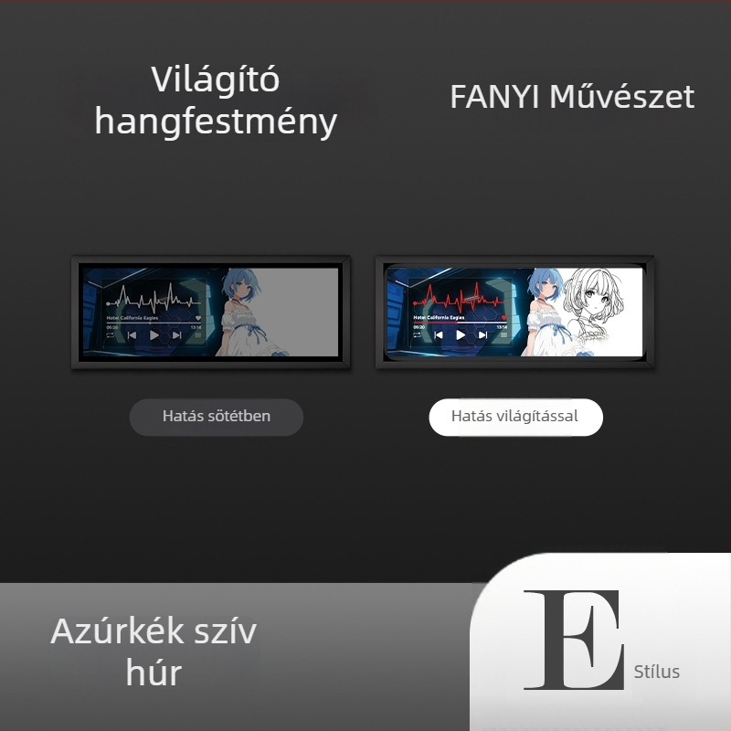 Vanart Bluetooth mini hangszóró asztali gaminghez LED hangulatfénnyel – ajándék gamernek
