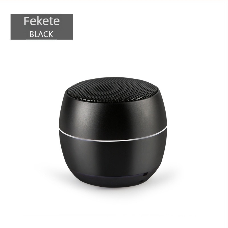 Fémházú vezeték nélküli Bluetooth mini hangszóró, Bluetooth 5.3, hangfrekvenciaskála 60 Hz–15 kHz, SNR ≥70 dB, beépített akkumulátor 300–500 mAh, névleges teljesítmény 3 W