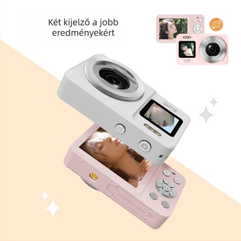 All-in-One digitális kamera 18x optikai zoom, CMOS-érzékelő, 2,8 hüvelykes LCD, 1080p, MicroSD-kártya foglalat