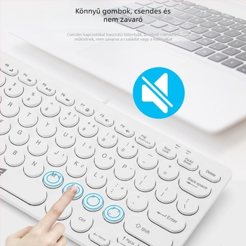 Sansoni vékony vezetékes, hangtalan billentyűzet, 78 gomb, modell N-K11, ABS, 1,2 m kábel