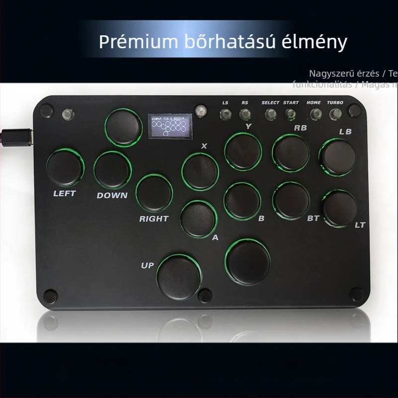 Hitbox 16-gombos vezetékes akril harci billentyűzet PS4/PS5/Switch/PC/Android