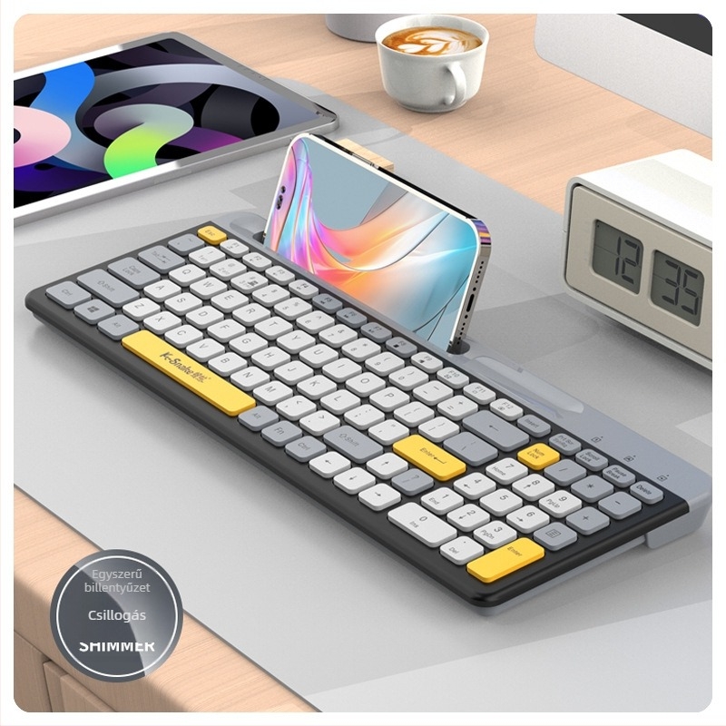 Viper K100 ultra vékony Bluetooth vezeték nélküli billentyűzet, 100 billentyű, vízálló, laptop-kompatibilis