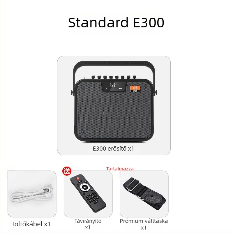 Külső Bluetooth hangszóró, hordozható, 60W, Bluetooth 5.0, beépített 6000mAh akkumulátor, akár 15 m hatótávolság, frekvencia-válasz 80 Hz–18 kHz