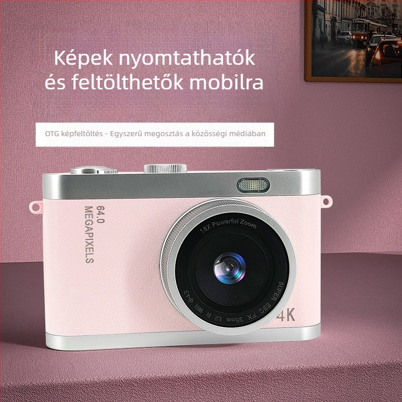 Gyerekeknek szóló kamera kettős kamerával, modell Y03s, 1–5 MP, TF-kártya, 3–5 órás akkumulátor, videózás, fényképezés, szűrő, fényképek nyomtatása