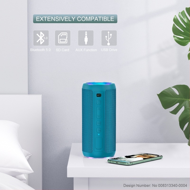 Ortizan Bluetooth hangszóró – 20W, IPX7 vízálló, Bluetooth 5.3, beépített 4000–6000 mAh akkumulátor, frekvencia-tartomány 20 Hz–20 kHz