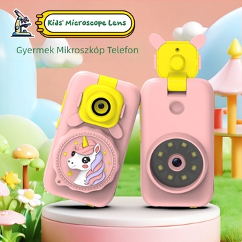 Gyerekeknek való kamera 2MP CMOS szenzorral, 4x optikai zoom, makró fotózás, USB 3.0, TF-kártya tárhely
