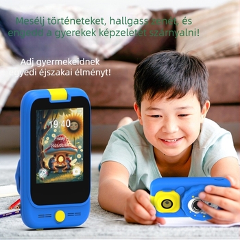 Gyerekeknek való kamera 2MP CMOS szenzorral, 4x optikai zoom, makró fotózás, USB 3.0, TF-kártya tárhely