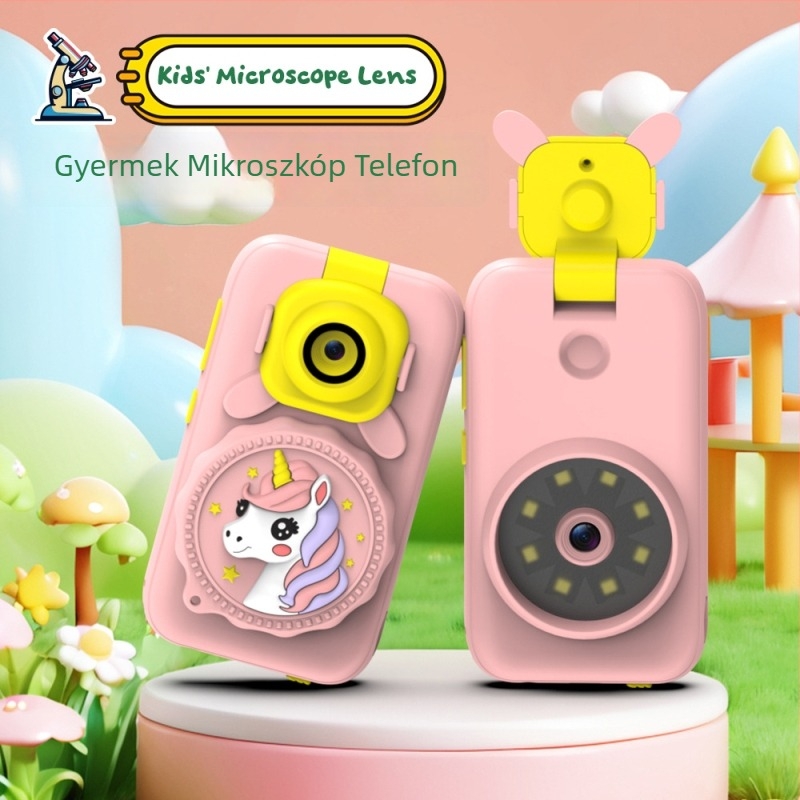 Gyerekeknek való kamera 2MP CMOS szenzorral, 4x optikai zoom, makró fotózás, USB 3.0, TF-kártya tárhely