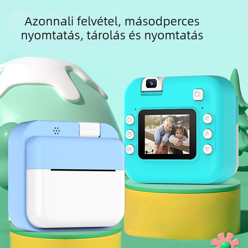 AC300 Gyerekeknek szóló azonnali kamera – CMOS 10MP, 3x optikai zoom, felbontás 3072×2040, 2.7\" HD LCD