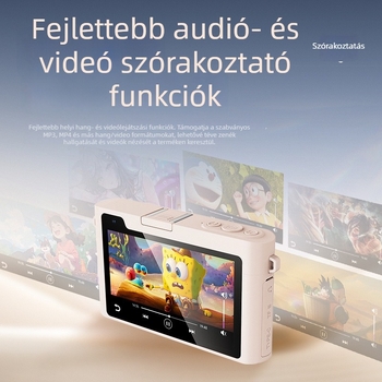 DX8 digitális kamera érintőképernyővel, CMOS szenzor, 24 MP, periszkópos széles látószögű objektív, Wi‑Fi