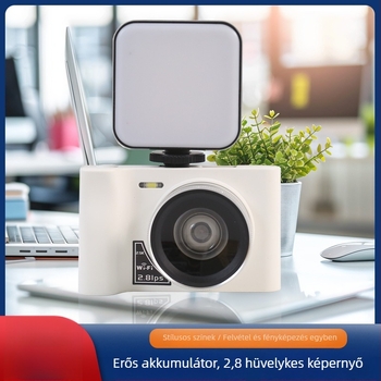 DC16 Digitális kamera széles látószögű periszkópos objektívvel, CMOS 1/2.5 hüvelykes szenzor, 24MP+, 16x digitális zoom, külső töltőfény