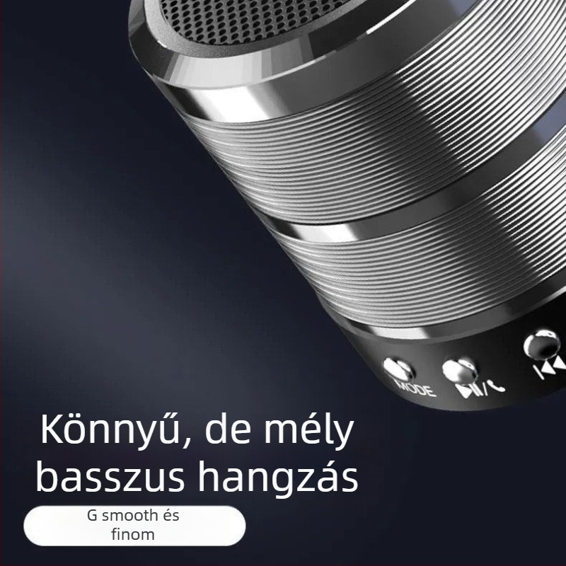 WS-887 Hordozható Bluetooth Hangszóró Beépített Akkumulátorral, Erőteljes Basszus, 5 W, 10 m Hatótávolság