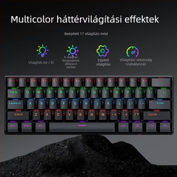Kábeles mechanikus numerikus billentyűzet Asus Tianxuan 6Pro laptophoz, tengely nélküli kapcsolókkal, keverék háttérvilágítással, műanyag ház