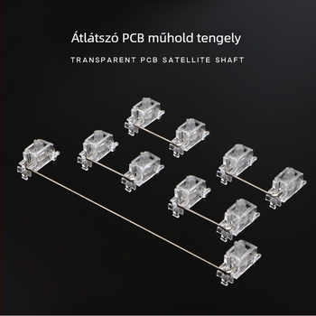 JKDK mechanikus billentyűzet átlátszó szatelit-tengellyel, modell Transparent satellite axis, vezetékes kapcsolat