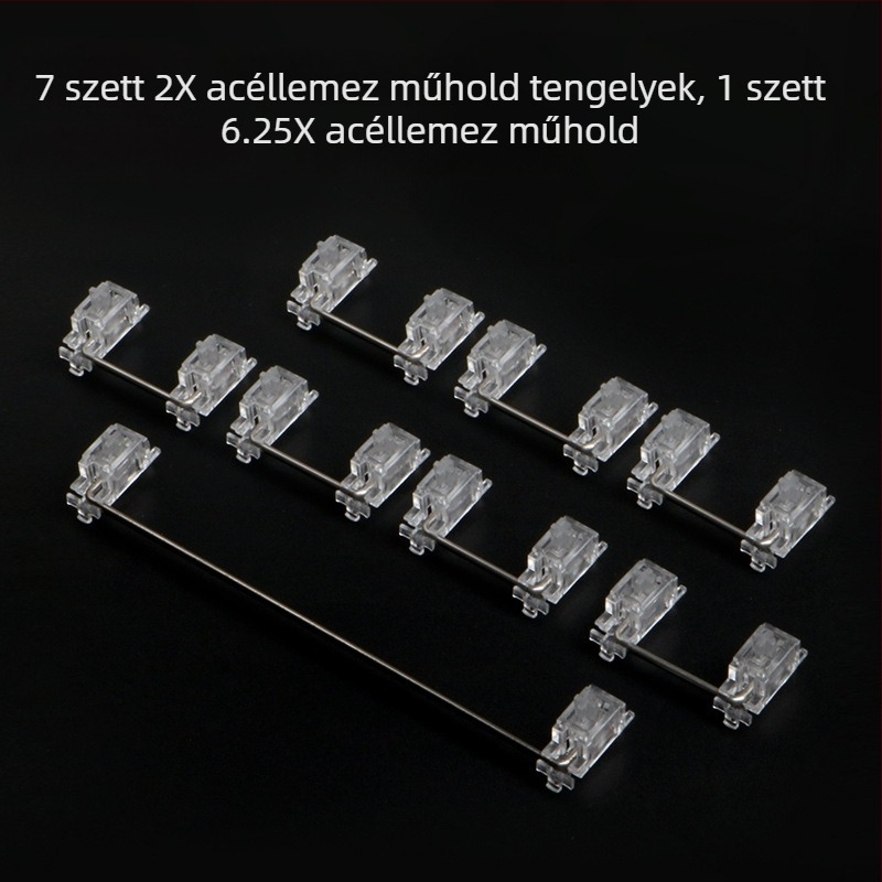 JKDK mechanikus billentyűzet átlátszó szatelit-tengellyel, modell Transparent satellite axis, vezetékes kapcsolat