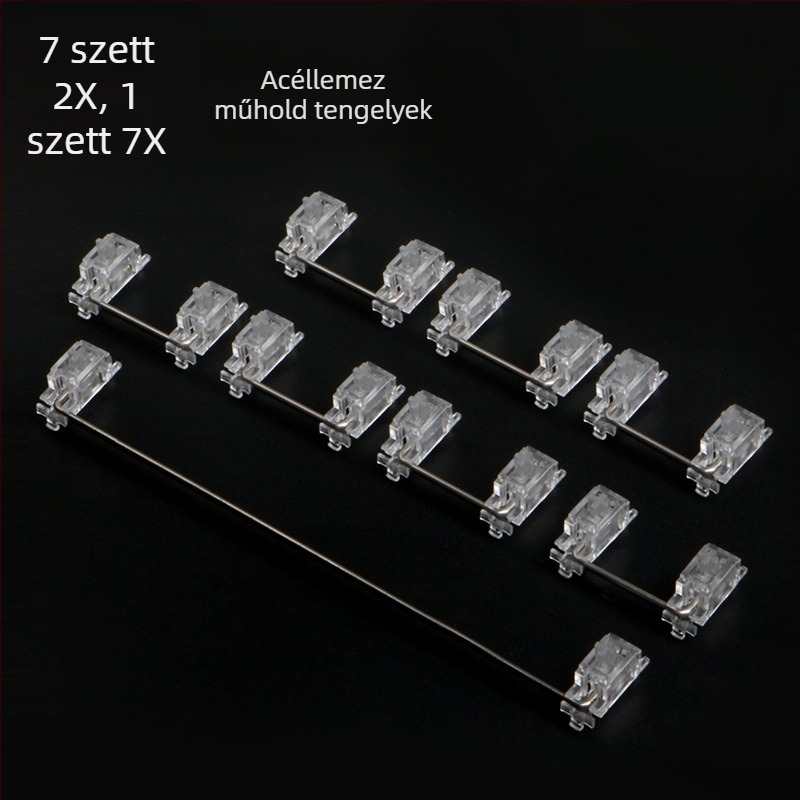 JKDK mechanikus billentyűzet átlátszó szatelit-tengellyel, modell Transparent satellite axis, vezetékes kapcsolat