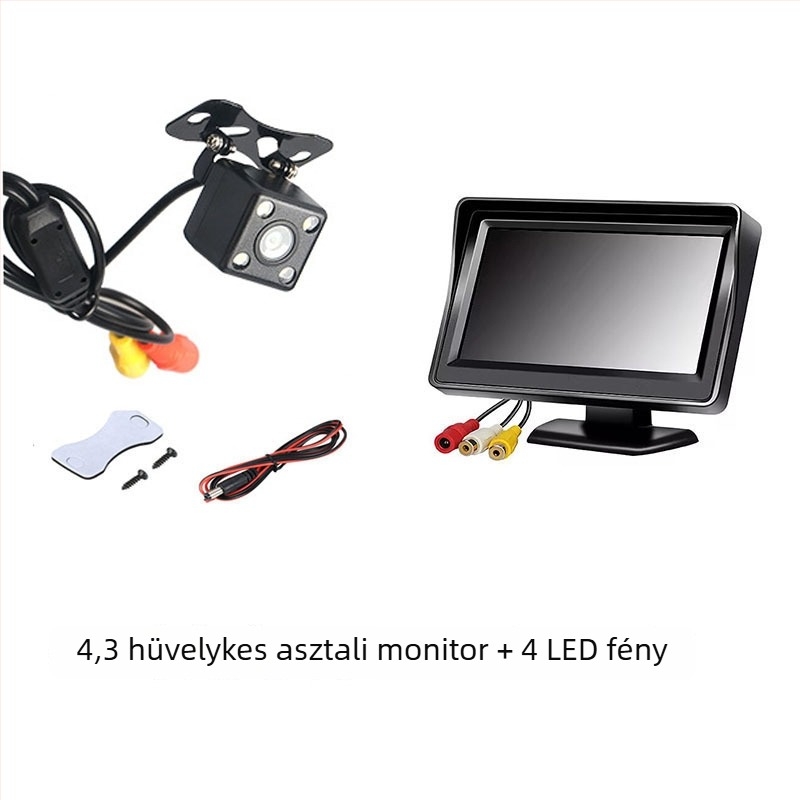 Autós LCD-monitor SSY-Y401 – felbontás 480x272, AV bemenet, CVBS kompatibilitás, PAL/NTSC