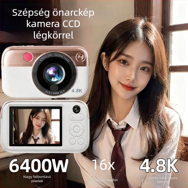 Kompakt digitális kamera CCD szenzorral 1/2.3-inch, 8x optikai zoom, 2.5-inch LCD, max felbontás 1280x1024