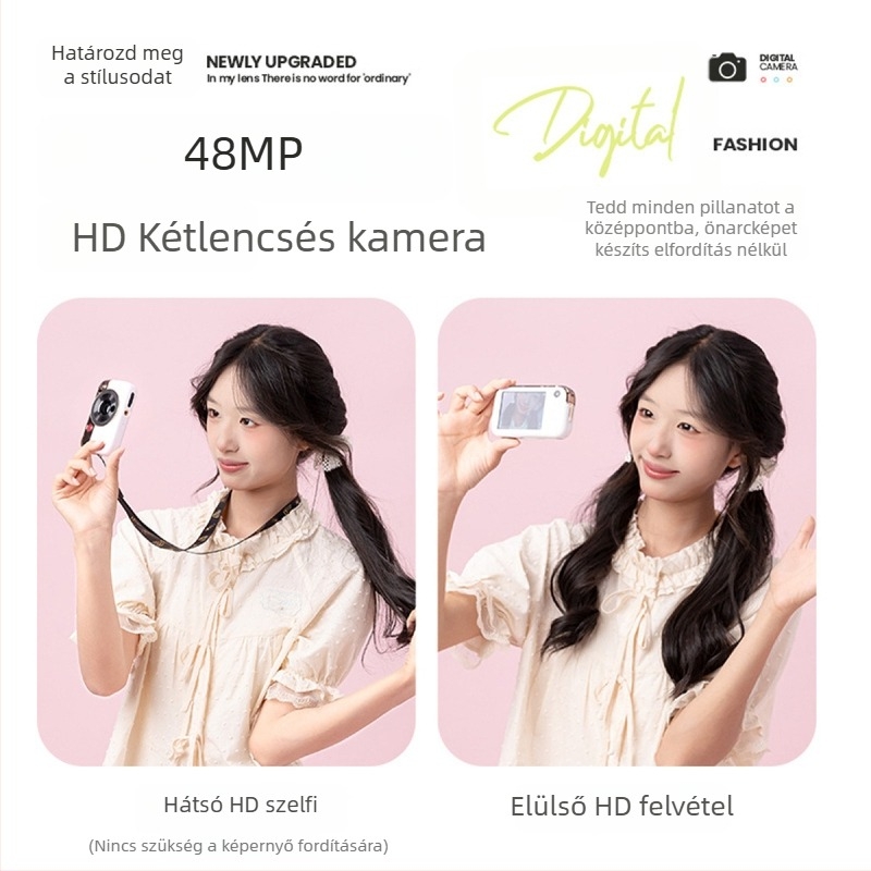 Kompakt digitális kamera CCD szenzorral 1/2.3-inch, 8x optikai zoom, 2.5-inch LCD, max felbontás 1280x1024