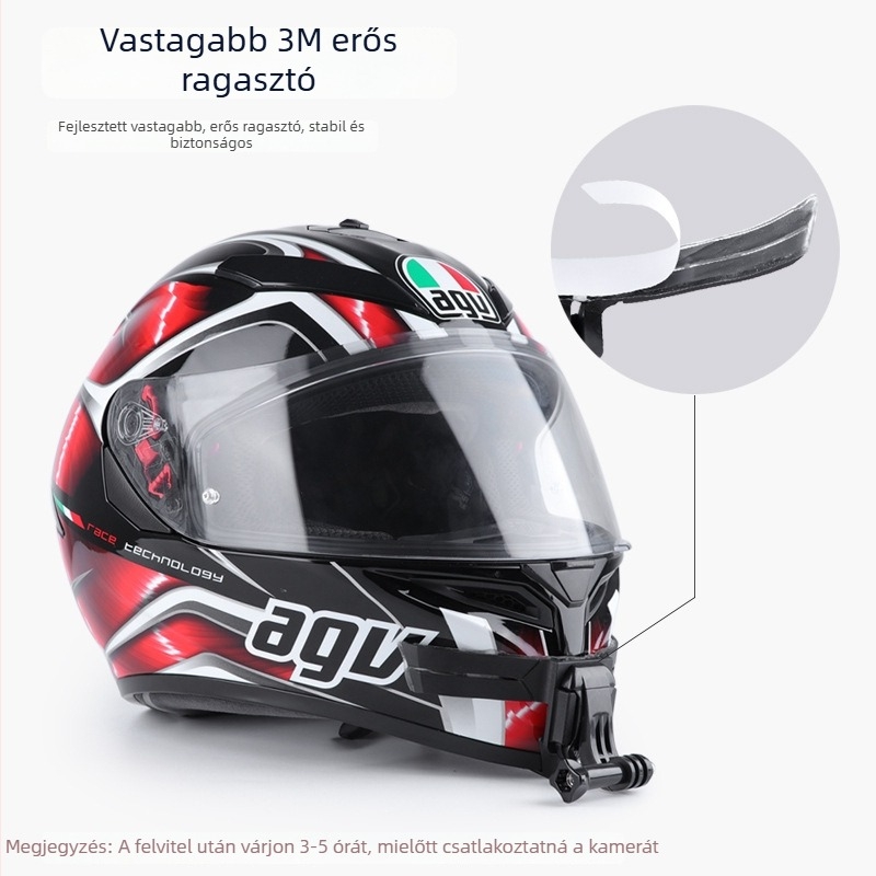 Sisakra szerelhető állvány XSF-150A telefontartóval; kompatibil GoPro/DJI és akciókamerákkal