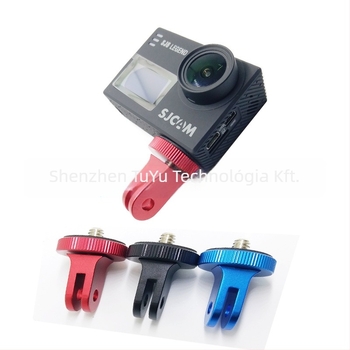 GoProhoz való alumínium ötvözetű mini adapter Mountain Dog és Xiaoyi (Yi) tripodokhoz – 1/4"-20 csavar