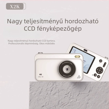 CCD digitális kamera 1/1.7 hüvelykes szenzorral, több mint 20 MP, 8x digitális zoom, 2.3'' LCD, teljes manuális működés
