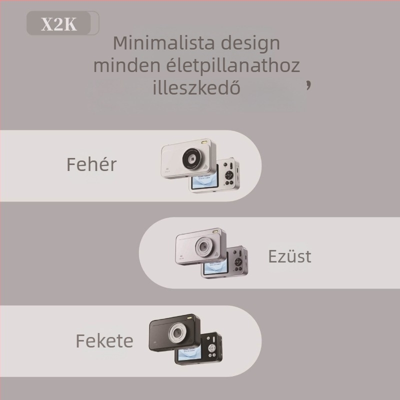 CCD digitális kamera 1/1.7 hüvelykes szenzorral, több mint 20 MP, 8x digitális zoom, 2.3'' LCD, teljes manuális működés