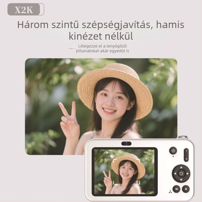 CCD digitális kamera 1/1.7 hüvelykes szenzorral, több mint 20 MP, 8x digitális zoom, 2.3'' LCD, teljes manuális működés
