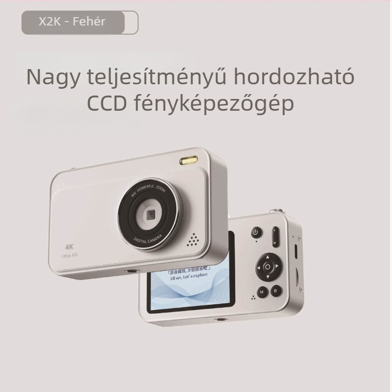 CCD digitális kamera 1/1.7 hüvelykes szenzorral, több mint 20 MP, 8x digitális zoom, 2.3'' LCD, teljes manuális működés