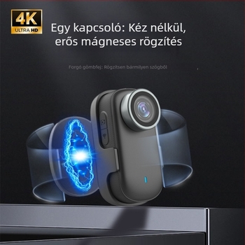 Kompakt 4K akciókamera sporthoz és kerékpározáshoz, vízálló, 1,5 hüvelykes LCD, 32GB tárhely, ABS+PC tokozás, 3 órás üzemidő