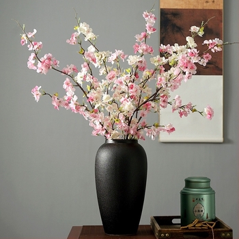 Mesterséges sakura virág, egyetlen szárú, Green field márkák, anyag: műanyag és selyem virágok, Készítés: Egyéb, Fajta: 19037836944, otthoni dekorációhoz