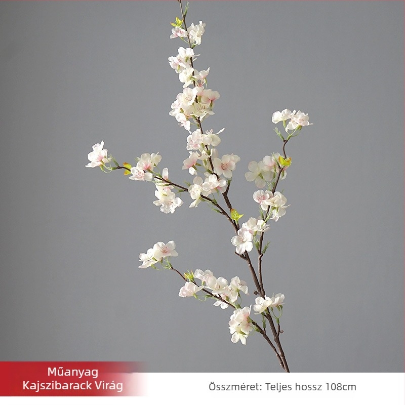Mesterséges sakura virág, egyetlen szárú, Green field márkák, anyag: műanyag és selyem virágok, Készítés: Egyéb, Fajta: 19037836944, otthoni dekorációhoz